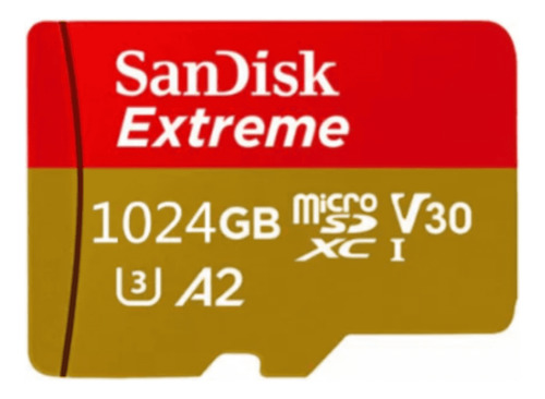 Cartão Memória Flash Sandisk Sd Extreme 1024gb Adaptador