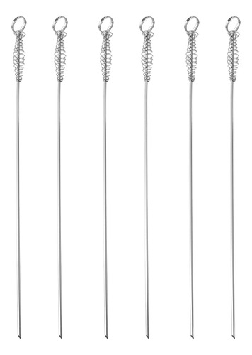 Stick Para Barbacoa Hot Dog Skewer Spring Spit, 6 Unidades