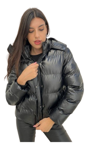 Campera Puffer Mujer Importada Premium Abrigada Con Capucha