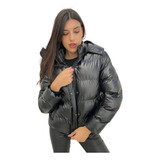 Campera Puffer Mujer Importada Premium Abrigada Con Capucha