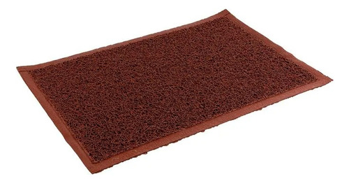 Felpudo Alfombra Tapete Pvc 40x60 Sanitizant Sin Base Marron