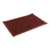 Felpudo Alfombra Tapete Pvc 40x60 Sanitizant Sin Base Marron