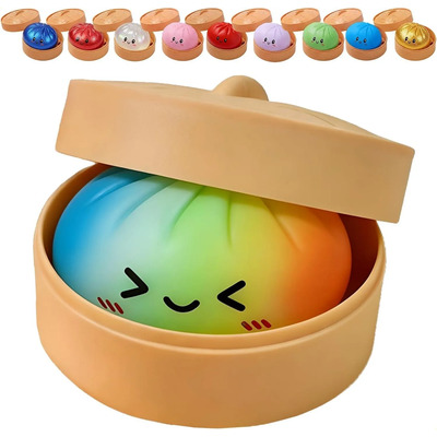 Wj. Dumpling Con Purpurina De Colores Squishy - Squishy -
