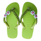 Frete Grátis/ Chinelo Personalizado Havaianas Bordada Pérola