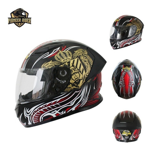 Casco Integral Diseño King Mate Certificado Dot Y Ece