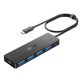 Acer Usb C Hub De 4 Puertos, Concentrador Usb 3.1 Múltiple, 