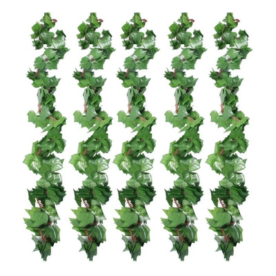 Guia Follaje Artificial Guía Hiedra 2.4m Enredadera(24 Pzas) Verde