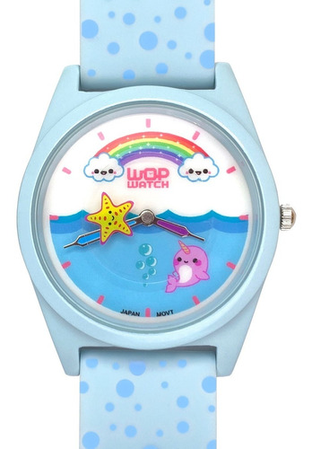 Reloj Para Niña Wop Watch Infantil Arcoiris Estrella W9103