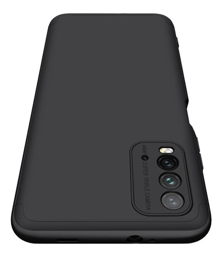 Carcasa Para Xiaomi Redmi 9t - 360° Marca Gkk Color Negro