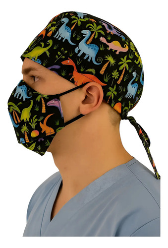 Gorro Médico Quirúrgico Cofia Con Cubre Y Botón