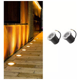 Spot Empotrable Para Piso Exterior Led 6500k/3500k 5w 2pc