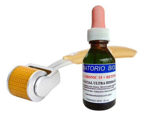 Serum A. Hialuronico + Derma Roller Zgts 192 Agujas Titanio