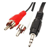 Cable De Plug 3,5mm A 2 Rca - 3 Metros - Pc Parlantes Ditron