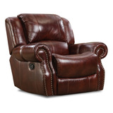 Cambridge Telluride - Mecedora Reclinable De Cuero, Color Ma