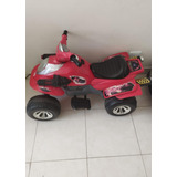 Moto Eléctrica Mini Quad 6v Prinsel Roja Para Niños Usado