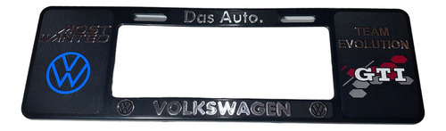 Portaplaca Hule Inyetado Europeo Volkswagen Gti Most Wanted