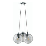 Luminico Colgante Water Ramillete Cromo 3 Luces