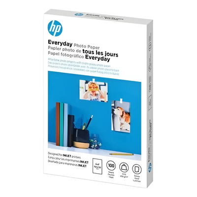 Papel Fotográfico Hp 100 Hojas 4 X 6 (postal) Cr759a 200g | MercadoLibre