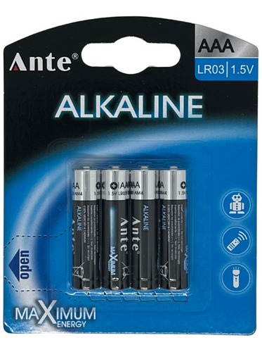 Pilas Alcalinas Aaa Pack X 4 Unidades Lr03 1.5v