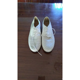 Zapatos Blancos Picados Ruben Cassin Nro 38 Marce