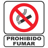 Cartel Prohibido Fumar 22 X 28 Cm Varios Modelos Oferta!!!