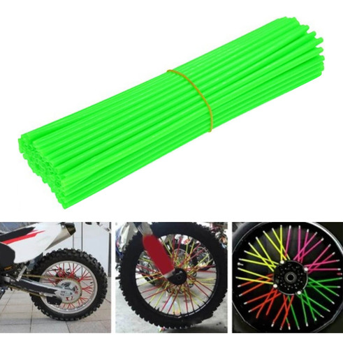 72pcs 24cm Popotes Cubre Rayos Motocross Spokes Bicicleta