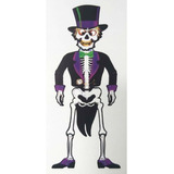 Decoracion Halloween Diseño Esqueleto Cotillon
