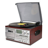 Looptone Vinyl Record Player 9 En 1 3 Velocidades Bluetooth 