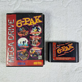 6 Pak Original Com Caixa. 6 Em 1 Tectoy Mega Drive Faço 122