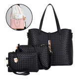 Juego De Bolsos For Mujer De 3 Piezas, Bolso De Mano Modern