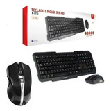 Kit Teclado E Mouse K-w40bk: Layout Abnt2 Dinâmico