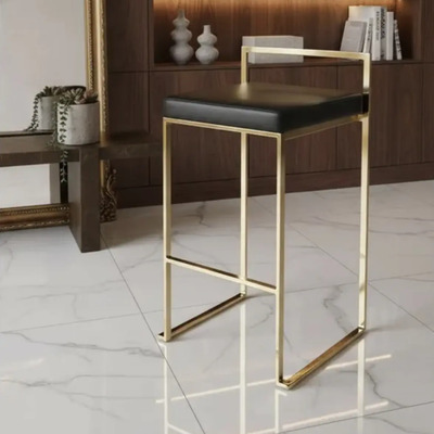 2 Bancos Para Barra Desayunador Patas Doradas Set X 2 Gold | Meses sin interés