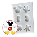 Molde Silicona Mickey Por Partes