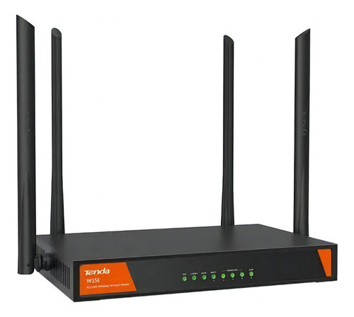 Router Ap W15e Portal Cautivo Tenda Ac1200 Doble Banda Color Negro