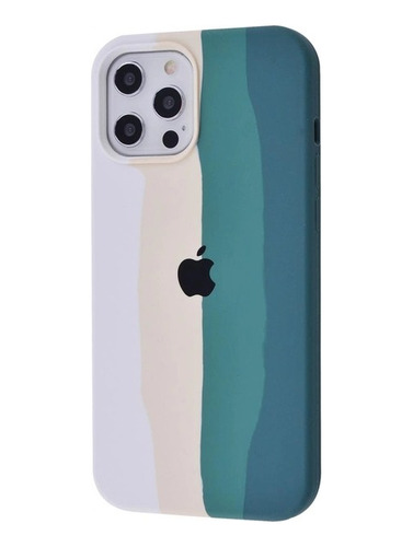 Funda De Silicona Modelo Arcoiris Para iPhone 13 Pro Max