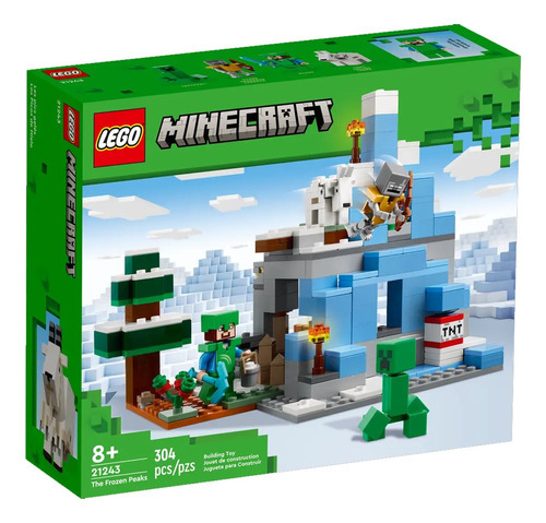 Lego Minecraft Los Picos De Hielo Bosques De La Taiga + Tnt Cantidad De Piezas 304