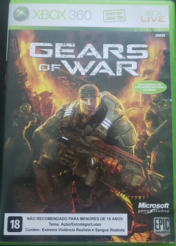 Jogo Gears Of War 1,2,3 E Judgment Mídia Originais Xbox 360