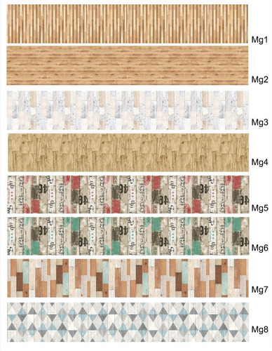 Vinilos Guardas Cod.mg Cocina Geometricas Simil Madera Etc