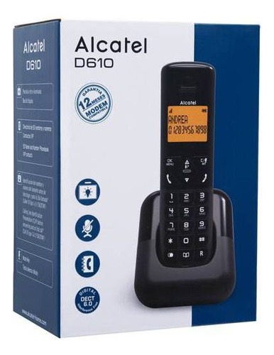 Telefono Inalambrico Alcatel D610 Color Negro