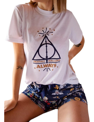 Pijama Uno+uno Madre E Hijo Verano Disney Harry Potter