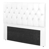 Cabeceira Estofada Milão Cama Box Queen 1,60cm Corino Branco