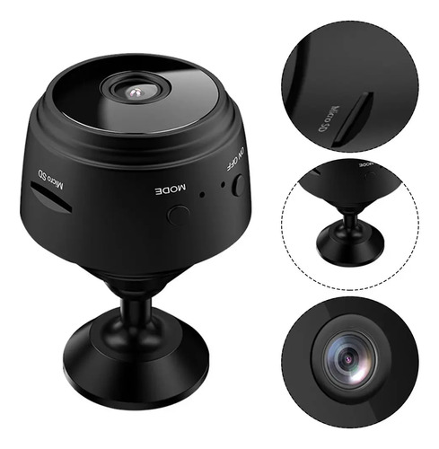 Mini Câmera De Segurança A9 Com 1080p Visão Noturna