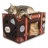 All For Paws Rascador De Carton Para Gatos Casa Plegable Par