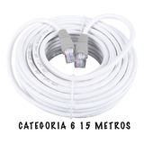 Cable Utp Categoria 6 Red Ponchado Ethernet Por 15 Metros