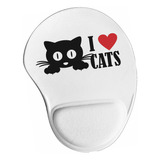 Mousepad Ergonômico Eu Amo Gato Gatinho Animal Pet 20