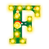 Letras Navideñas Led 3d Luces Foco Lampara Decora Festivo