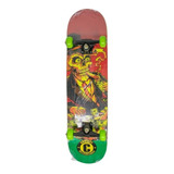 Skate Montado Concept Skull Money Verde Masculino Feminino