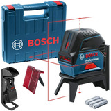 Nivel Láser Rojo Bosch Gcl 2-15 Con Base + Maleta + Soporte 