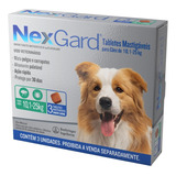 Antipulgas E Carrapatos Nexgard Cão 10 A 25kg Com 3 + Brinde