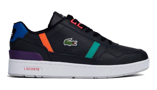 Tenis Lacoste  T-clip Negro Colores Verde, Naranja Hombre B